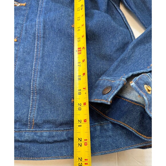 Wrangler Denim Jean Jacket Vintage Authentic Western Women’s Men’s Jacket XL - Picture 4 of 7
